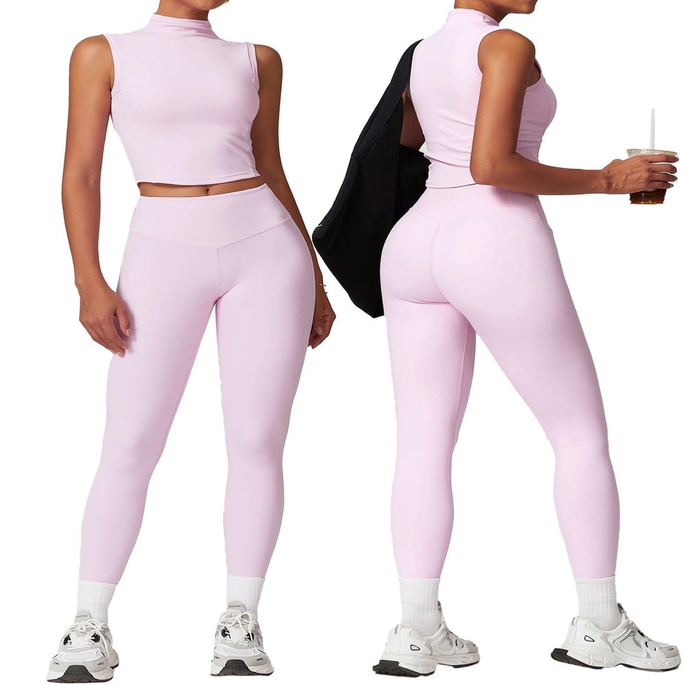 yoga sets for women 2 piece Seamless Workout Sets for Women High Waist Removing chest pad workout sets