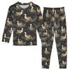 ALAZA Christmas Goose Snowflake 2 Piece Pajama Set Long Sleeve Top and Pants Sleepwear Unisex 24M Multicolor view 1