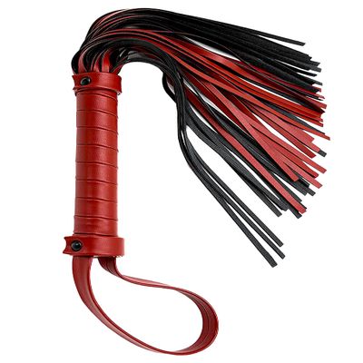 Horse Whip Faux Leather Equestrian Crop Flogger Training Horse Riding Whip 20"