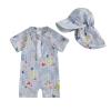 Hnyenmcko Infant Baby Boy Girls Rash Guard Swimsuit Short Sleeve Zipper Bathing Suit Toddler One Piece Swimwear Sunsuit (CC-Multicolor, 2-3 Years) view 1