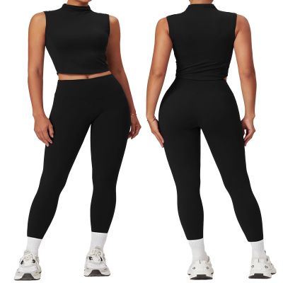 yoga sets for women 2 piece Seamless Workout Sets for Women High Waist Removing chest pad workout sets