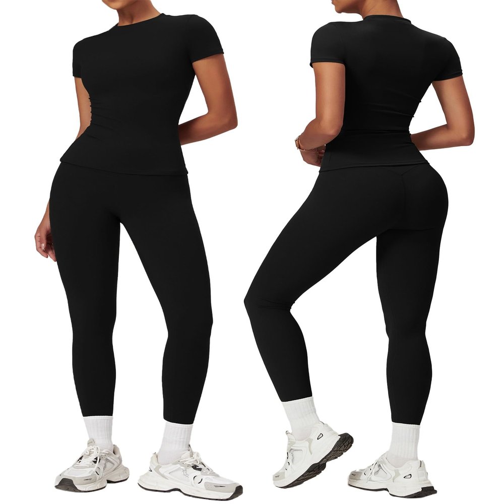 yoga sets for women 2 piece Seamless Workout Sets for Women High Waist Removing chest pad workout sets