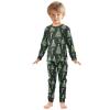 ALAZA Candy Cane Christmas Tree Star Ball 2 Piece Pajama Set Long Sleeve Top and Pants Sleepwear Unisex 5T Multicolor view 3
