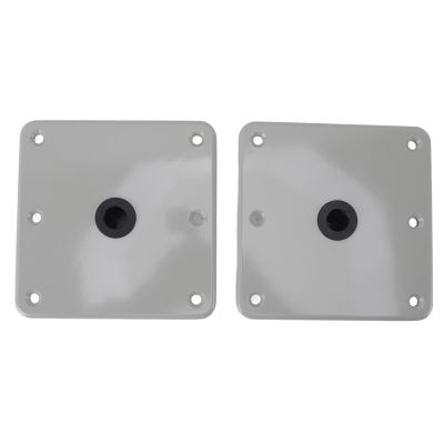 2pcs Professional Aluminum Oy Boat Base Plate for Boat Post High Strength Base Mount for Boat Marine Ade Boat Accessory