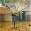 Basketball Shooting Machine Return System, Upright Foldable & Portable Hoop Attachment, Adjustable Height - Easy to Carry & Use view 1