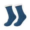 BCJDIEIV Socks Autumn and Winter Thick Velvet Slip Sleeping Socks, Carpet Floor Socks Color Home Socks Hiking Socks(Blue Twist) view 1