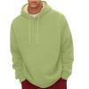 SXMURP Sherpa Lined Hoodie Men Men'S Casual Fleece Sherpa Lined Hoodie Winter Warm Pullover Hooded Sweatshirt Tops Clothing Outfits Green 5Xl view 1