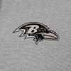 Antigua Men's Heather Gray Baltimore Ravens Effortless Full-Zip Hoodie Jacket view 4