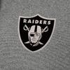 Antigua Men's Heather Black Las Vegas Raiders Effortless Full-Zip Hoodie Jacket view 4