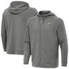 Antigua Men's Heather Black Minnesota Vikings Effortless Full-Zip Hoodie Jacket view 1