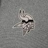 Antigua Men's Heather Black Minnesota Vikings Effortless Full-Zip Hoodie Jacket view 4