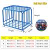 Ball Storage Cart with Wheels, Lockable Heavy Duty Rolling Sports Equipment Organizer - Stackable Metal Basketballs Footballs Rack for School/Gym, with Lid. view 2