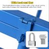 Ball Storage Cart with Wheels, Lockable Heavy Duty Rolling Sports Equipment Organizer - Stackable Metal Basketballs Footballs Rack for School/Gym, with Lid. view 4