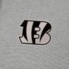 Antigua Men's Heather Gray Cincinnati Bengals Effortless Full-Zip Hoodie Jacket view 4