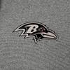 Antigua Men's Heather Black Baltimore Ravens Effortless Full-Zip Hoodie Jacket view 4