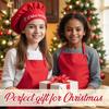 Personalized Lil' Baker Kids Chef Hat & Apron - Customized Toddler Chef Hat, Elastic Band - Kids Kitchen Gear in White, Black, Red, Purple, Pink view 3