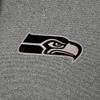 Antigua Men's Heather Black Seattle Seahawks Effortless Full-Zip Hoodie Jacket view 4