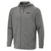 Antigua Men's Heather Black Cincinnati Bengals Effortless Full-Zip Hoodie Jacket view 2