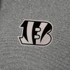Antigua Men's Heather Black Cincinnati Bengals Effortless Full-Zip Hoodie Jacket view 4