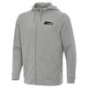 Antigua Men's Heather Gray Seattle Seahawks Effortless Full-Zip Hoodie Jacket view 2