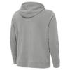 Antigua Men's Heather Gray Seattle Seahawks Effortless Full-Zip Hoodie Jacket view 3