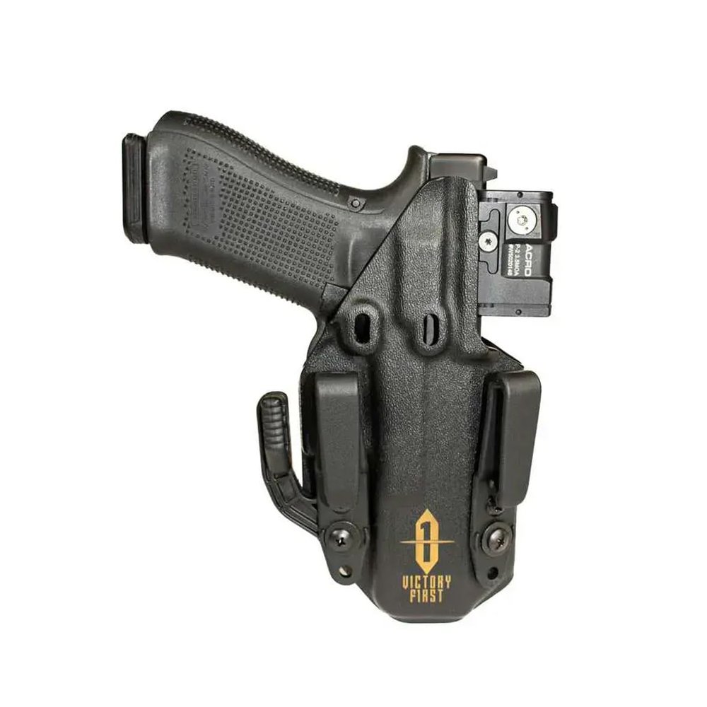 Raven Concealment Systems Jake Victory First Signature Series Concealment IWB or OWB Holster Compatible with Staccato C2, Ambi Black Finish