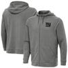 Antigua Men's Heather Black New York Giants Effortless Full-Zip Hoodie Jacket view 1