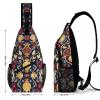 DWVTMNS Chest Bag Hand Drawn Pomegranate Printed Front Chest Pack Crossbody Pack for Hikingcycling Shopping Mountain Climbing view 2