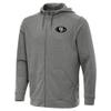 Antigua Men's Heather Black San Francisco 49ers Effortless Full-Zip Hoodie Jacket view 2