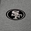 Antigua Men's Heather Black San Francisco 49ers Effortless Full-Zip Hoodie Jacket view 4