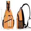 DWVTMNS Chest Bag Orange Bottle of Water Printed Front Chest Pack Crossbody Pack for Hikingcycling Shopping Mountain Climbing view 2