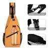 DWVTMNS Chest Bag Orange Bottle of Water Printed Front Chest Pack Crossbody Pack for Hikingcycling Shopping Mountain Climbing view 3
