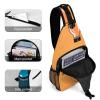 DWVTMNS Chest Bag Orange Bottle of Water Printed Front Chest Pack Crossbody Pack for Hikingcycling Shopping Mountain Climbing view 4