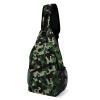 DWVTMNS Chest Bag Green Camouflage Printed Front Chest Pack Crossbody Pack for Hikingcycling Shopping Mountain Climbing view 1