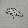 Antigua Men's Heather Gray Denver Broncos Effortless Full-Zip Hoodie Jacket view 4