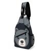 DWVTMNS Chest Bag Bear Head Printed Front Chest Pack Crossbody Pack for Hikingcycling Shopping Mountain Climbing