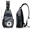 DWVTMNS Chest Bag Bear Head Printed Front Chest Pack Crossbody Pack for Hikingcycling Shopping Mountain Climbing view 2