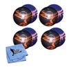 Bowlerstore Products EPCO Candlepin Bowling Balls - Marbleized Glow -Red & Black (4 1/2 inch- 2lbs. 6oz.) 4 Balls view 1