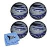 Bowlerstore Products EPCO Candlepin Bowling Balls - Marbleized - Purple, Grey & White (4 1/2 inch- 2lbs. 6oz.) 4 Balls