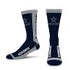 For Bare Feet - NFL MVP Classic Team Logo Youth Size Kids Crew Socks Approx. 4-8 years old - Dallas Cowboys America's Team view 1