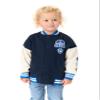 Paw Patrol Chase Boys Bomber Jacket | Kids Blue Puppy Character Logo Varsity Jacket | Childrens Baseball Jacket view 1