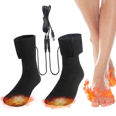 Heated Thermal Socks - Electric Heated Socks | Electric Thermal Sock for Men & Women, Quick Heating Long Foot Warmer, Cold-Resistant Foot Warmers, Ideal for Skiing Hunting and Outdoor Adventures