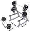 ibasenice Miniature Squat Rack Pen Holder with Barbell Pen, Dollhouse Gym Furniture, Office Desk Decor, Black Plastic, 6.29x4.72x3.93 Inches, Set of 4 for Home, Office, Car view 3