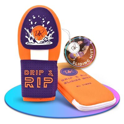 Drip & Rip Sliding Mitt Youth for Baseball & Softball - Ice Cream Sliding Mit Design with Hand Protection - Base Running, Breathable, Durable, Ambidextrous (El Tigre) - Ages 10+
