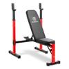 Marcy Foldable Deluxe Standard Weight Bench with Adjustable Back and Bar Catch, Personal Home Gym for Strength Training, Weightlifting MWB-5511 view 1