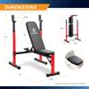 Marcy Foldable Deluxe Standard Weight Bench with Adjustable Back and Bar Catch, Personal Home Gym for Strength Training, Weightlifting MWB-5511 view 2