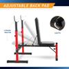 Marcy Foldable Deluxe Standard Weight Bench with Adjustable Back and Bar Catch, Personal Home Gym for Strength Training, Weightlifting MWB-5511 view 3