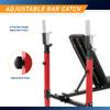 Marcy Foldable Deluxe Standard Weight Bench with Adjustable Back and Bar Catch, Personal Home Gym for Strength Training, Weightlifting MWB-5511 view 4