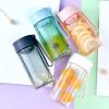 550ml Transparent Water Bottle With Portable Rope Travel Tea Cup Leakproof Drinkware For Outdoor Hiking view 2