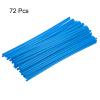 HARFINGTON 72pcs Spoke Skins Covers 0.2" Plastic Universal Dirt Bike Spoke Skin Wraps Bicycle Motorcycle Decoration Protector for 8"-21" Rims, Light Blue view 3